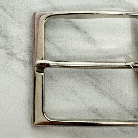 Vintage Silver Tone Simple Basic Belt Buckle - Picture 4 of 8